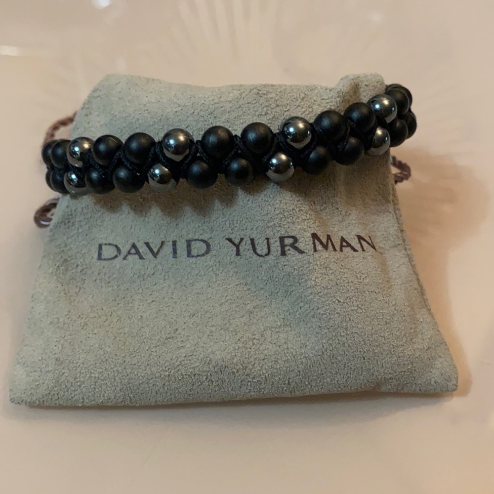 David Yurman Spiritual Black Onyx Bead Bracelet